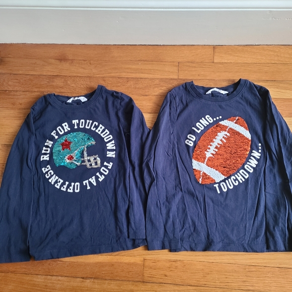 H&M boys long sleeve Tee with reversible sequin. - Picture 1 of 9
